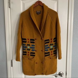 Pendleton double breasted cardigan sweater jacket.